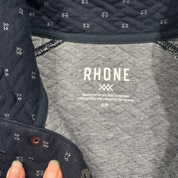 Rhone Men’s Weekend Pullover | color: navy | size: S - Picture 4 of 9